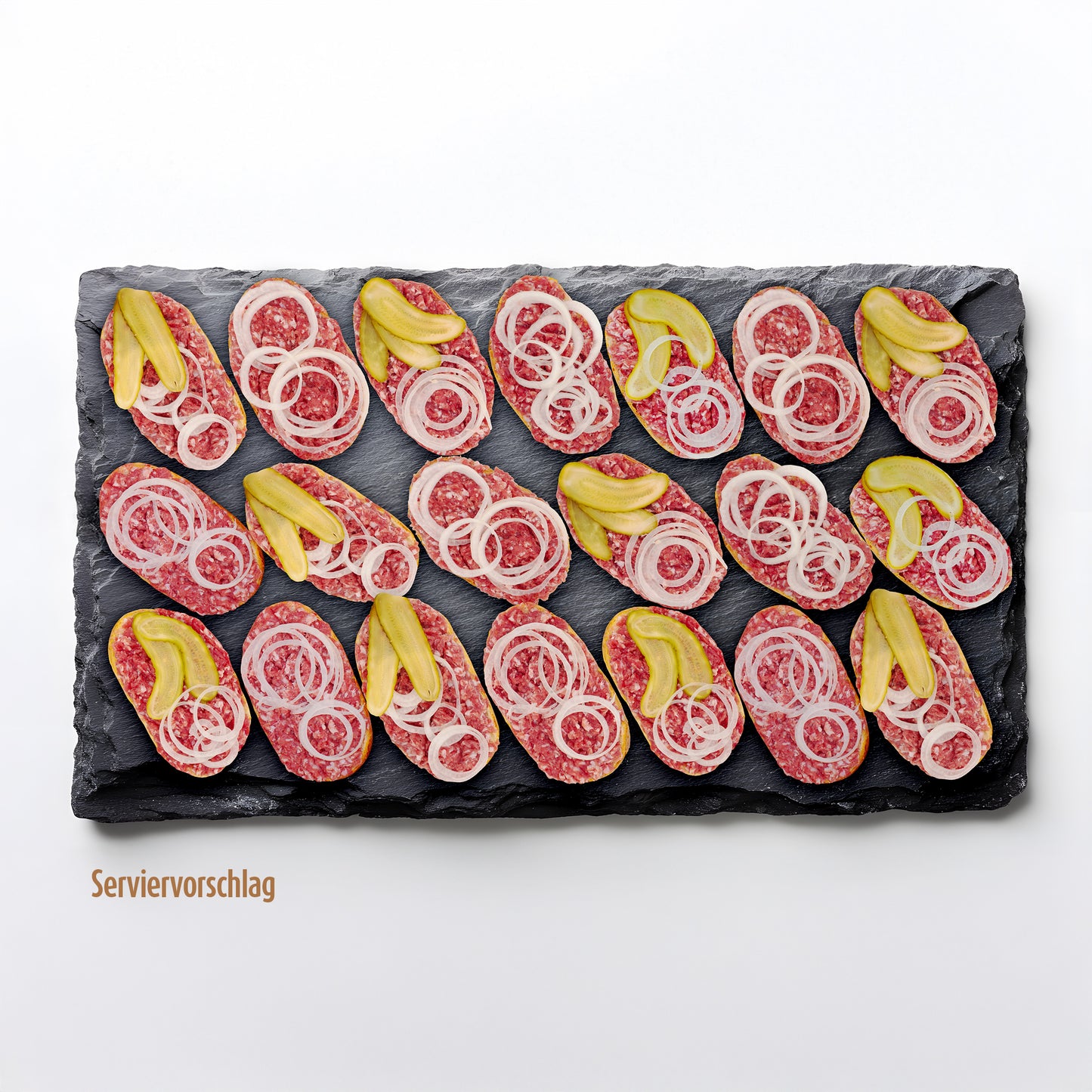 20 leckere mit Mett belegte Brötchen von mischau